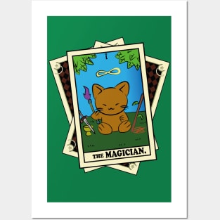 TAROT CARDS DECK | THE MAGICIAN. | FORTUNE CAT Posters and Art